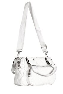 Женская стеганая сумка через плечо с тремя отделениями (10457) Luwwe Bags, белый