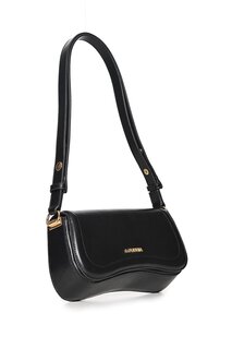 Женская сумка Baguette с регулируемым кожаным ремешком Hera Loventa, черный