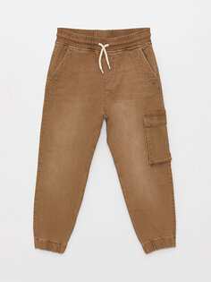 Удобные спортивные брюки-карго для мальчика LCW Kids, светло-коричневый