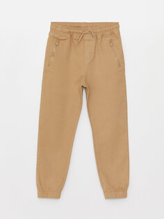 Удобные спортивные штаны для мальчиков с эластичной резинкой на талии LCW Kids, темно-бежевый