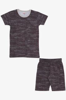 Пижамный комплект для мальчика с рисунком, коричневый (4–8 лет) Breeze