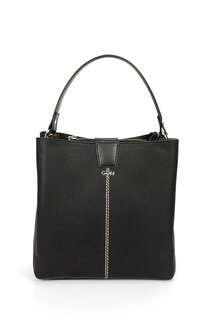 Женская сумка большого размера на руку и через плечо B5023 GÖNDERİ(R), черный