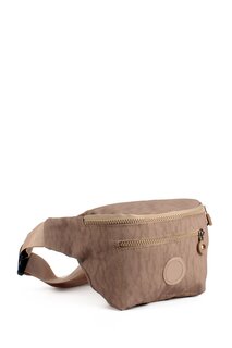 Женская сумка для тела, поясная и нагрудная сумка из мятой ткани с двумя отделениями (20684) Luwwe Bags, норка