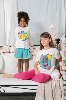 Пижамный комплект из 4 предметов с летним узором For You Kids