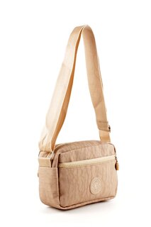 Женская сумка на плечо с тремя отделениями и молнией на ремне (20764) Luwwe Bags, норка