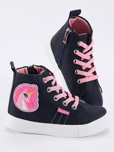 Кроссовки для девочек Unicorn Navy Blue Спортивная обувь Denokids