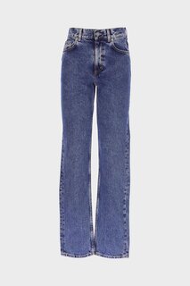Узкие прямые джинсовые брюки Sydney среднего синего цвета с высокой талией на молнии C 4529-062 CROSS JEANS