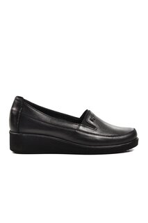 25826-1 Черные женские классические туфли из натуральной кожи Ayakmod
