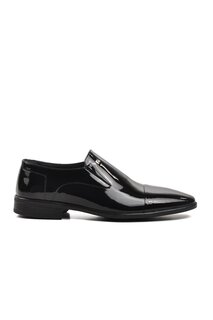 2809 Черные мужские классические туфли из лакированной кожи из натуральной кожи Fosco