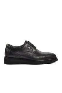 2951 Черные мужские классические туфли из натуральной кожи Fosco