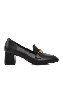 312048 Черные женские туфли на каблуке Ayakmod