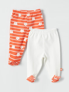 Пижамы для маленьких девочек, пижамные штаны с эластичной резинкой на талии, 2 предмета LUGGI BABY, цветок граната
