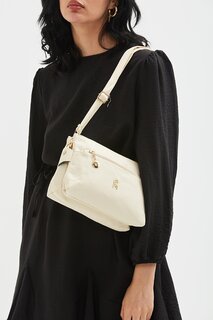 Женская сумка через плечо Vito с 3 проушинами и длинным ремешком кремового цвета Minebag