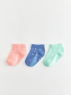 Пинетки в горошек для маленьких девочек, носки, 3 предмета LCW ECO