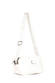 Женская сумка через плечо и через плечо со стеганым ремнем и двойным отделением (20623) Luwwe Bags, белый