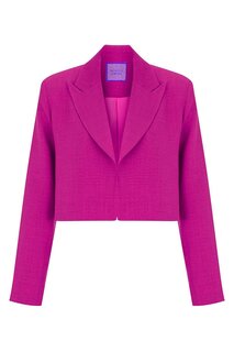 Укороченная куртка цвета цикламена в льняном стиле WHENEVER COMPANY