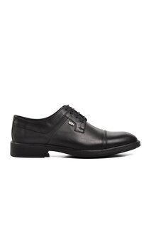 377-24K Черные мужские классические туфли из натуральной кожи Ayakmod