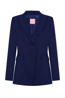 Куртка премиум-класса из крепа с утепленной подкладкой темно-синего цвета WHENEVER COMPANY
