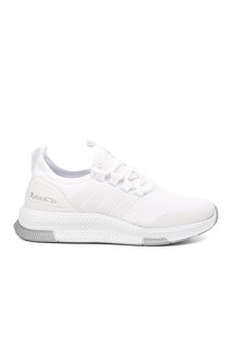 4010 Бело-Серебристая женская спортивная обувь с сеткой Ayakmod