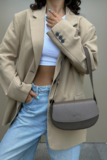 Женская сумка через плечо из искусственной кожи с покрытием ASB003 A Teen Project, коричневый