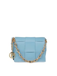 Женская сумка через плечо из искусственной кожи с цепочкой Parigi, светло-синий