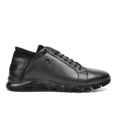 4511 Черные мужские кроссовки из натуральной кожи Voyager