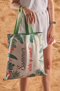 Летняя пляжная сумка с принтом Mind Pattern Zeynep Tekstil