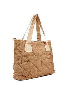 Женская сумка через плечо макси-размера из парашютной ткани с передним отделением (10783) Luwwe Bags, норка