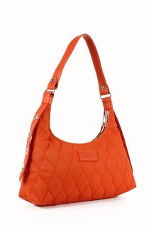 Женская сумка через плечо с вышивкой на поясе из парашютной ткани и сумка-багет (10686) Luwwe Bags, апельсин