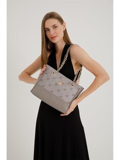 Женская сумка через плечо с кожаным принтом Beverly Hills Polo Club, норка