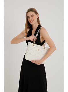 Женская сумка через плечо с кожаным принтом Beverly Hills Polo Club, белый