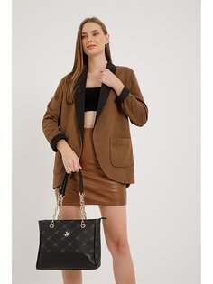 Женская сумка через плечо с кожаным принтом Beverly Hills Polo Club, черный