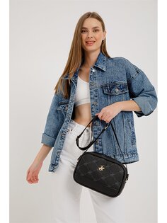 Женская сумка через плечо с кожаным принтом Beverly Hills Polo Club, черный
