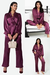 Фиолетовый пижамный комплект из 2 предметов внутри и снаружи FOR YOU MODA