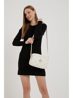 Женская сумка через плечо с узором под кожу Beverly Hills Polo Club, белый