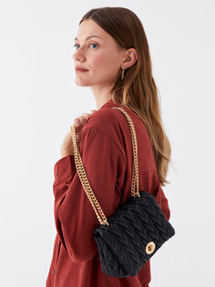 Женская сумка через плечо с цепочкой LCW ECO, новый черный
