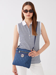 Женская сумка через плечо с узором SOUTHBLUE, джинсовый синий