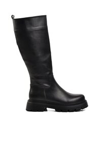 715 Черные женские ботинки с флисовой подкладкой Ayakmod
