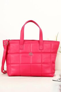 Женская сумка-шоппер Nori с квадратной вышивкой BP-4771O BİPANYA, фуксия
