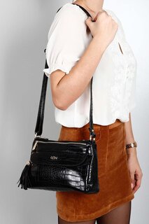 Женская сумка-почтальон и сумка через плечо небольшого размера K5130 GÖNDERİ(R), черный
