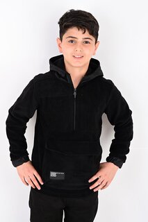 Флисовый свитшот для мальчика 9–14 лет 6854 angelos, черный