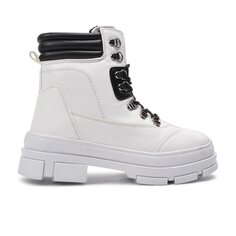 7645 Белые женские ботинки на высоком каблуке Ayakmod