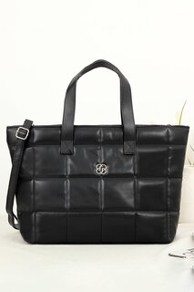 Женская сумка-шоппер Nori с квадратной вышивкой BP-4771O BİPANYA, черный
