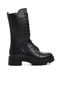 9410 Черные женские ботинки из натуральной кожи с флисовой подкладкой Voyager