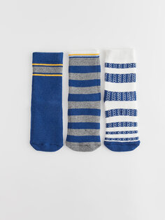 Полосатые носки-полотенца для мальчиков, носки, 3 предмета LCW Kids