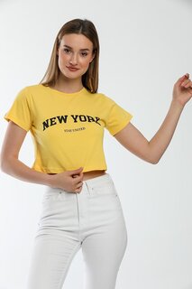 Женская футболка с принтом «Нью-Йорк» SPR21Y15 Süperlife, желтый