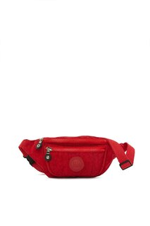 Поясная сумка из парашютной ткани с вышивкой Bagmori, красный