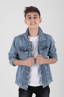 Хлопковая джинсовая куртка для мальчика, повседневная модная Ak22162123 ahengim, синий