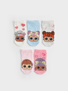 LOL Surprise OMG Лицензированные носки-пинетки для девочек, 5 шт. LCW Kids