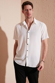 Хлопковая рубашка Slim Fit с короткими рукавами CF23S113139 Buratti, белый